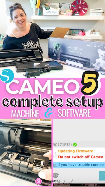 How to Setup Silhouette CAMEO 5 Start to Finish (Don't Worry It's Easy!) Silhouette Cameo Beginner, Vinyl Projects Silhouette, Silhouette School Blog, School Newsletter, Silhouette School, Silhouette Cameo Tutorials, Free Silhouette, Silhouette Tutorials, Silhouette Vinyl