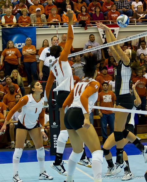 Texas Longhorns Volleyball Wallpaper, College Volleyball Pictures, Texas Longhorns Volleyball, College Volleyball Aesthetic, Ut Volleyball, Longhorns Volleyball, Volleyball Goals, Texas University Longhorns, Texas Volleyball