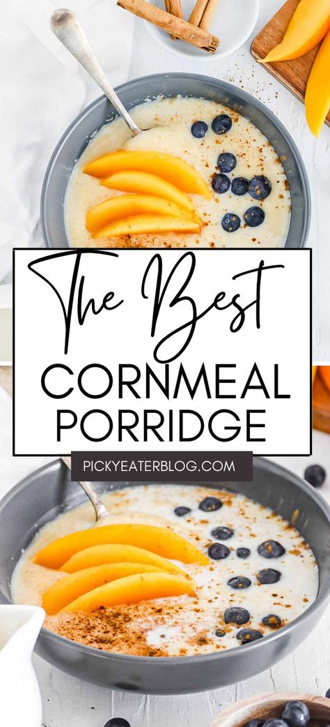 Jamaican Cornmeal Porridge, Cornmeal Porridge Recipes, Jamaican Cornmeal Porridge Recipe, Porridge Toppings, Cornmeal Porridge, Porridge Breakfast, Brown Sugar Recipes, The Caribbean Islands, Johnny Cake