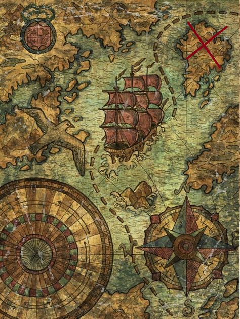 Fantasy Maps Aesthetic, Pirate Esthetic, Pirate Ship Drawing Sketches, Pirate Map Aesthetic, Old Fantasy Map, Fantasy Map Aesthetic, Old Map Aesthetic, Old Maps Vintage, Map Aesthetic