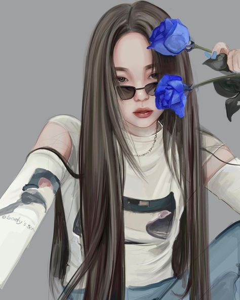 Jennie Fanart, Logo Design Women, 심플한 그림, Blackpink Poster, Kpop Drawings, Pinturas Disney, Digital Art Anime, Girls Illustration