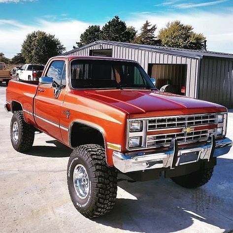 Pick Up Truck, Pickup Truck, Chevy, Pick Up, Trucks, Orange