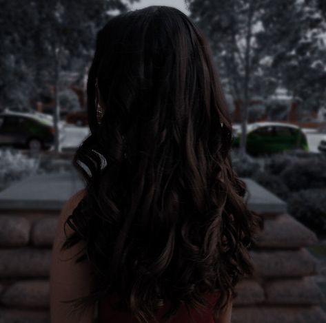 Brunette Hair Aesthetic Faceless, Brown Long Hair Aesthetic, Brown Hair Aesthetic, Dark Brown Long Hair, Slytherin Girl, Deep Brown Hair, Brunette Aesthetic, Brown Wavy Hair, Pandora Black