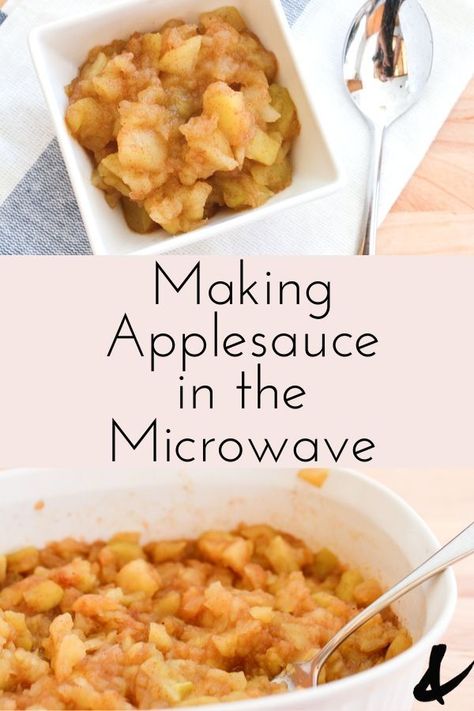 Microwave Applesauce Recipe, Microwave Applesauce, Applesauce Recipes Canning, Microwave Foods, Chunky Applesauce, Homemade Applesauce Recipes, Apple Food, Microwave Meals, How To Make Applesauce