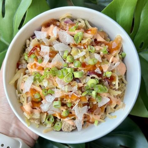 Spring Roll Bowls - Food By The Gram Spring Roll In A Bowl, Spring Roll Bowls, Turkey Bowl, Keto Holiday Recipes, Keto Holiday, Flavored Rice, Spring Roll, Coleslaw Mix, Keto Paleo