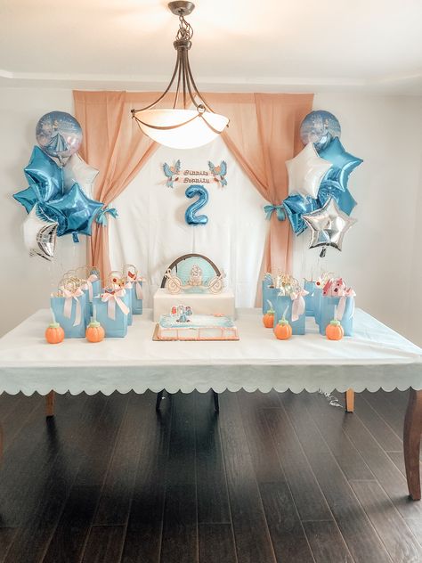 Cinderella Birthday Party Table Decor, Bibbidi Bobbidi Two Party, Cinderella Second Birthday Party, Bipity Bopity Two Birthday, Bippity Boppity Two Birthday Party, Bibbidi Bobbidi Boo Birthday, Bibbidi Bobbidi Two Birthday Cake, Cinderella Two Year Old Party, Cinderella Party Ideas Decoration