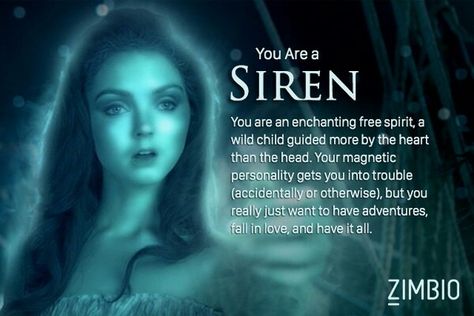 Which Greek Mythological Creature Are You? I got a Siren, not really what I expected, hmm Siren Personality, Siren Greek Mythology, Sirens Mythology, Siren Myth, Siren Woman, Sirens Greek Mythology, Black Mermaid Art, Greek Mythological Creatures, Magnetic Personality