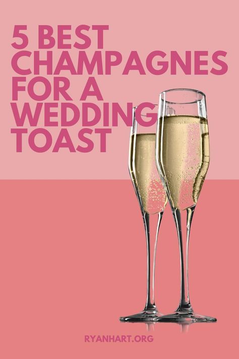 The best wedding champagne is one that suits your taste profile, doesn't cost too much, and pleases your guests. Here are our top picks. Best Champagne Brands, Champagne Turkey Recipe, Champagne For Wedding, Wedding Champagne Toast, Types Of Champagne, Cheap Champagne, Champagne Brands, Champagne Drinks, Drink Decorations