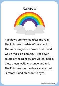 Kids would love to read about this rainbow passage, they will improve reading in fun Dictation Paragraph For Grade 2, Paragraph In English, Short Poems For Kids, Phonics Reading Activities, Kids Phonics, Learn To Read English, English Poems For Kids, English Poems, Phonics Reading Passages