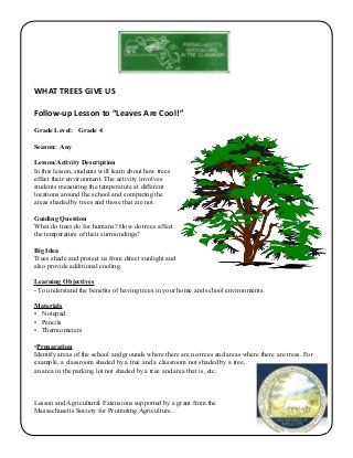 Grade 4 School Garden Lesson Plan - Leaf Lesson; Trees Give Us ~ Mass… Leaf Lesson Plans, Leaf Lessons, Greenhouse Effect, School Garden, Garden Of Eden, Number Line, Grade 4, Student Engagement, Lesson Plan