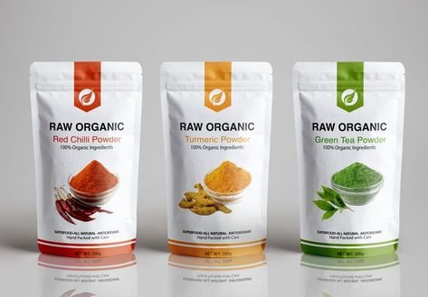 Organic Food Packaging, Product Packaging Box, Packaging Box Design, Label Produk, Packaging And Label, Packaging Snack, Organic Packaging, Cosmetic Package, Spices Packaging