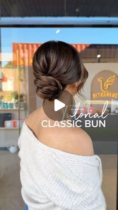 Updos For Fine Hair, Textured Low Bun, Low Bun Hairstyles Tutorial, Updos Tutorials, Low Bridal Bun, Low Bun Tutorial, Fine Hair Updo, Low Bun Tutorials, Bridemaids Hairstyles