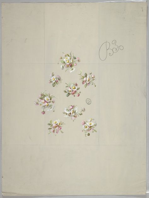 Designs for Wallpaper and Textiles: Flowers | Smithsonian Institution Designs For Wallpaper, Name Drawings, Drawing Designs, African American Museum, Floral Room, Design Department, For Wallpaper, Smithsonian Institution, Design Museum