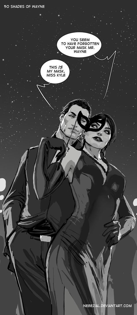 50 shades of wayne....it's safe by nebezial on DeviantArt Catwoman Selina Kyle, Catwoman Cosplay, Graphisches Design, Batman And Catwoman, Selina Kyle, Arte Dc Comics, Batman Comic Art, Im Batman, Batman Universe