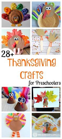 Try these fun and easy Thanksgiving crafts for preschoolers: all kinds of turkeys, hats and even leaf coloring. All sorts of thanksgiving kid activities to keep your kids busy. Thanksgiving Crafts For Preschoolers, Thanksgiving Crafts For Toddlers, Thanksgiving Crafts Preschool, Thanksgiving Turkey Craft, Easy Thanksgiving Crafts, Crafts For Preschoolers, Thanksgiving Activities For Kids, Thanksgiving Projects, Turkey Crafts