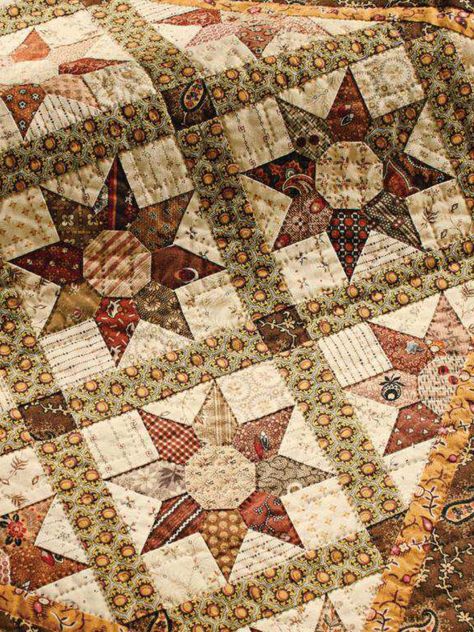 Primitive Quilt Patterns, Jo Morton, Chocolate Stars, Vintage Quilts Antiques, Primitive Quilts, English Paper Piecing Quilts, Quilt Modernen, Japanese Quilts, Quilts Decor