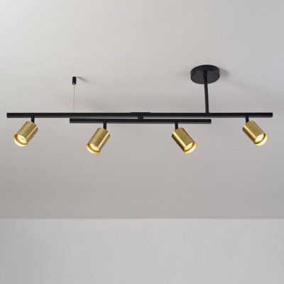 A popular design trend for many years, the modern industrial style has reinvented itself over and over. One thing that has always stayed in common, is clean functional construction with a trendy modern flair. This Light Track Bar is the epitome of this design trend. Sitting at 41.5-inches wide, this light illuminates a larger space with ease while bringing a stylish element to the room without taking over. The unique center swivel bar and side canopy design plus pivoting track heads allow you to Industrial Track Lighting, Track Lighting Kits, Sliding Tracks, Unique Light Fixtures, Electric Company, Canopy Design, Industrial Light Fixtures, Led Spot, Task Lighting