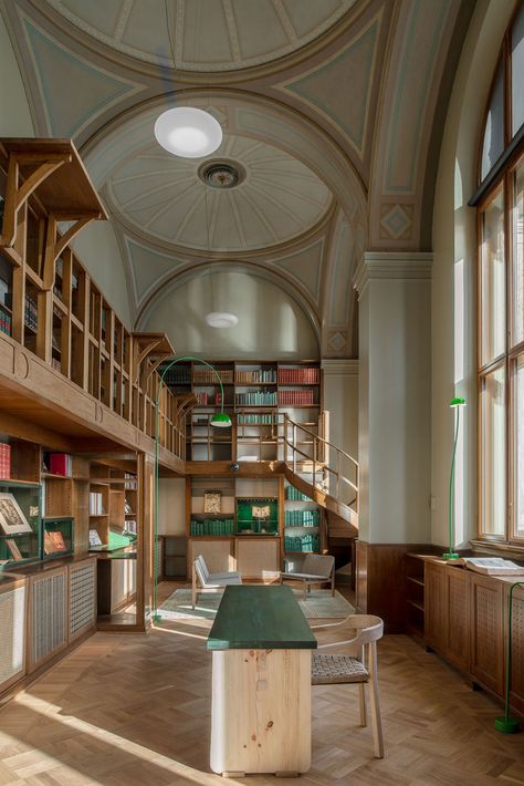 Nationalmuseum Old Library, interior design by Emma Olbers. Photo by Andy Liffner. Architecture Restaurant, Old Libraries, Old Library, 카페 인테리어 디자인, 13 October, Urban Loft, Earthship, Library Design, Museum Of Fine Arts