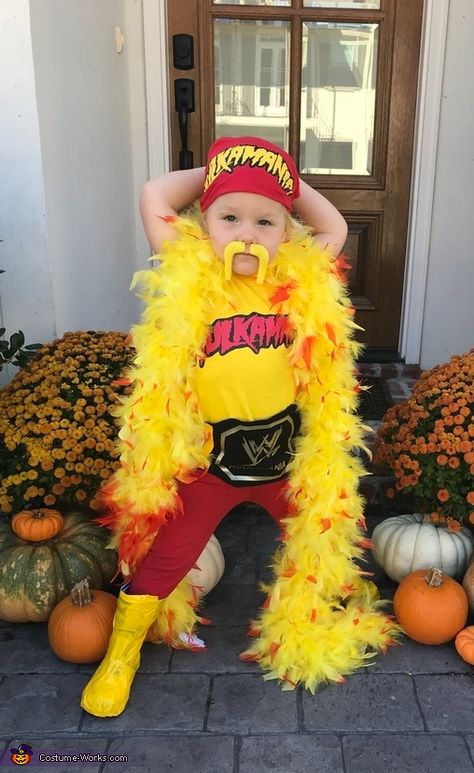 Hulk Hogan Halloween, Hulk Hogan Costume, Halloween Costumes Pregnant Women, Hulk Halloween Costume, Hulk Costume, Pregnant Halloween Costumes, Baby Costume, Hulk Hogan, Mens Halloween Costumes