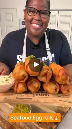 Facebook Seafood Egg Rolls, Cook Lobster, Baltimore Food, Shrimp Egg Rolls, Cobbler Recipes Easy, Spring Roll Wrappers, Homemade Cookbook, Seafood Sauce, King Crab Legs