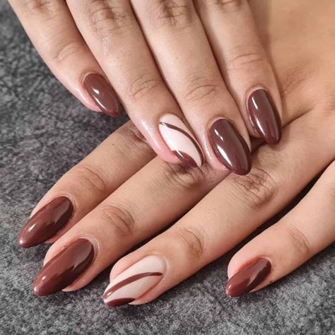 Galactic Glam, Nails Maroon, Maroon Nail, Line Nail Designs, Nails Burgundy, Nails Star, Pride Nails, Nail Shades, Festive Nail Designs