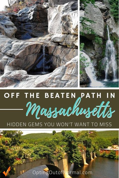 Are you taking road trip to Massachusetts? By all means hit the popular beaches, and explore Boston, Cape Cod and Salem. But wait ... There's more!! We'll share some amazing less popular destinations to put on your bucket list too! Here's the ultimate tips of things to do in Massachusetts where there are no crowds and you are hiking and exploring in the quiet of nature. We have a whole series of Off The Beaten Path states at our website! Check them all out! Optingoutofnormal.com  #travel #rvlife Massachusetts Hiking, Things To Do In Massachusetts, Massachusetts Vacation, England Coast, Boston City, Massachusetts Travel, East Coast Road Trip, Salem Massachusetts, New England Travel