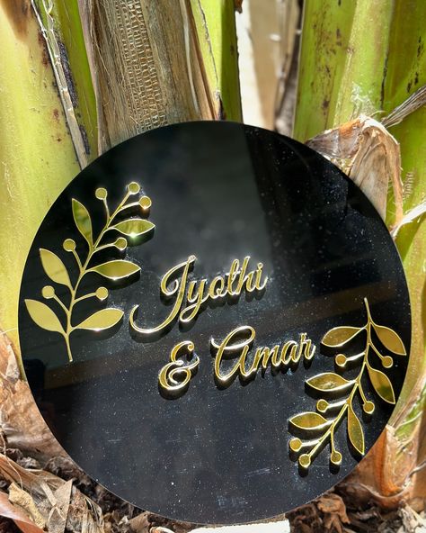 A simple yet elegant name plate 🍃 📞 9384689281 to know more about #nachiappas #nameplate #nameboard #nameplatesforhome #acrylicnameplates #acrylicsign #acrylicsigns #homedecor #interiordesign #interiordecor #newhome #housewarming #couplegifts #nameplaque #customisedsign #customisedgifts Acrylic Name Plates For Home Doors, Acrylic Name Plates For Home, Name Plates For Home Doors, Name Plates For Home, Name Plate Design, Elegant Names, Plate Designs, Name Boards, Customised Gifts