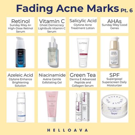 HelloAva’s Instagram post: “Dropping another guide to fading acne marks! Comment the best products that you have used to fade your acne scars & click the link in our…” Skin Care For Acne Marks, How To Fade Acne Marks, Pimple Under The Skin, Fade Acne Marks, Blind Pimple, Pimples Under The Skin, How To Fade, Post Acne Marks, Natural Acne Remedies