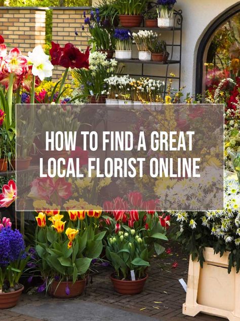 Need to send flowers out-of-town? Here are a few tips and some money-saving advice that will show you how to find a great local florist anywhere. Florist Tutorial, Florist Tips And Tricks, How To Become A Florist At Home, Become A Florist, Money Saving Advice, Online Florist, Flowers Delivered, Send Flowers, Beautiful Bouquet Of Flowers