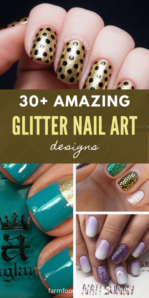 30+ Beautiful Glitter Nail Art Designs and Ideas For 2022 Glitter Nail Art Designs, Purple And Pink Nails, Glitter Nail Designs, White Nails With Gold, Glitter Gradient Nails, Garden Nails, Zen Stones, Glitter French Manicure, Silver Glitter Nails