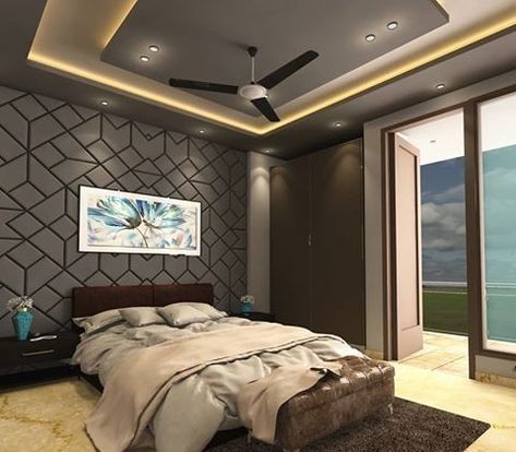 15 Creative false ceiling designs for bedrooms with fans | Housing News Bedroom False Ceiling Ideas, Living Room False Ceiling Design, Room False Ceiling Design, False Ceiling Ideas, Best False Ceiling Designs, Plain Ceiling, False Ceiling Design Ideas, Pop False Ceiling, Styled Bedroom