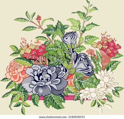 Chinese Paper Cut Art, Textile Motifs, Hd Flowers, Png Flowers, Chinese Flower, Digital Flower, Japanese Garden Design, Floral Seamless Pattern, Flower Pattern Design