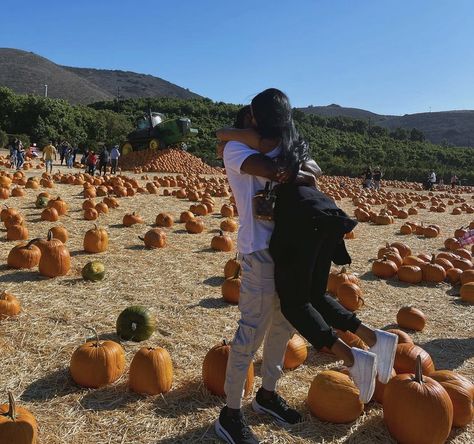 Pumpkin Patch Couple Photos, Pumpkin Patch Couple, Fall Dates, Philippians 4 6, Black Couple, Fall Photoshoot, Couple Aesthetic, Black Aesthetic, Fall Vibes