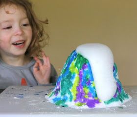 Salt Dough Volcano, Best Science Experiments, Experiments For Preschoolers, Volcano Painting, Straw Rockets, Felt Magnet, Tinker Toys, Home With Kids, Science Experiments For Preschoolers