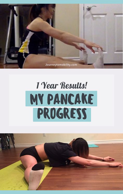 I was inflexible my entire life until one day, I decided to change that. Now, I can do the splits and I am 3 inches away from my pancake stretch after 1 year. Read more to learn how to do the pancake stretch properly and start seeing results Pancake Pose Yoga, Pancake Stretch Progression, Pancake Stretch, How To Pancakes, Splits Stretches, The Splits, Workout Goals, Aerial Fitness, Stretch Routine