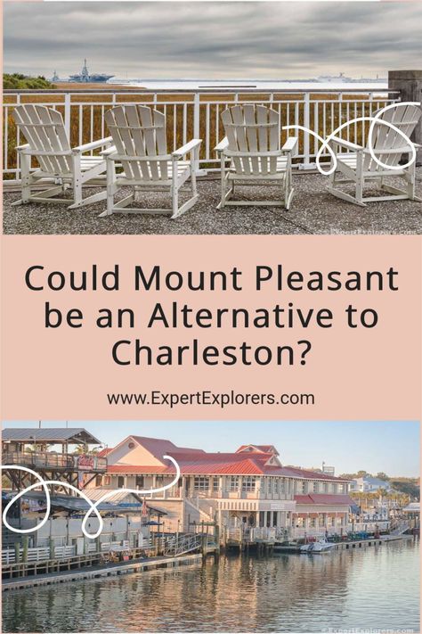 Mount Pleasant, SC: Though rarely recognized as a tourist destination, this seaside town is overflowing with history, beauty, and iconic southern charm. We’re drawn to its relaxing vibe, scrumptious local food, and sunrise views over Charleston Harbor. You may be surprised just how many of Charleston’s popular attractions are in Mount Pleasant. Via ExpertExplorers.com | #SouthCarolina #SC #USA #EastCoastTravel Mt Pleasant South Carolina, Mount Pleasant South Carolina, South Usa, Charleston Vacation, Usa City, East Coast Travel, Mount Pleasant Sc, Isle Of Palms, Seaside Town