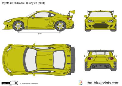 Gt86 Rocket Bunny, Vehicle Blueprint, Car Blueprint, Bunny Vector, Kia Forte Koup, Rocket Bunny, Kia Cerato, R34 Gtr, Stencil Ideas