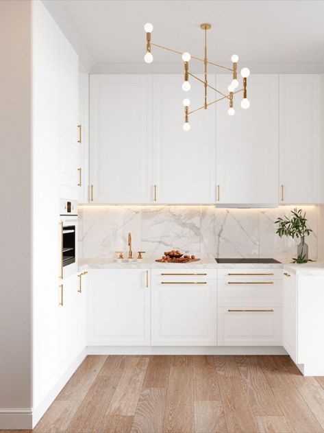 Luxury White Kitchen, Kitchen Unique, Unique Cabinet, Dining Table Design Modern, 2024 Kitchen, Classic White Kitchen, Kitchen Modular, Kitchen Backsplash Designs, Kitchen Remodel Ideas