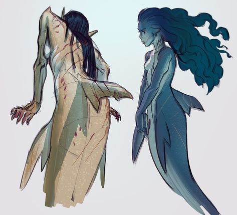 Water Dress Art, Mermaid Character Design, Revanth Reddy, Mermaid Character, Mermaid Drawings, Character Design Sketches, Mermaids And Mermen, Male Character, Monster Design