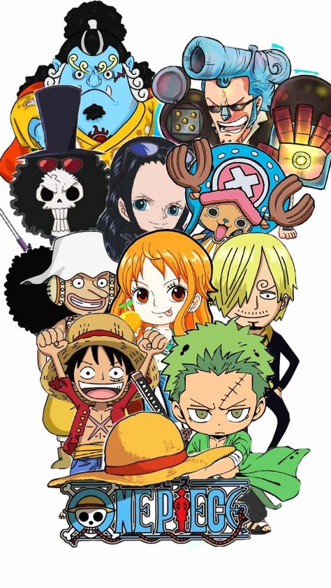 cada uno de los tripulantes de luffy One Piece Fairy Tail, Chibi Wallpaper, One Piece Cartoon, One Piece Meme, One Piece Crew, Doodle Art Drawing, Easy Canvas Art, One Peice Anime, Cute Disney Wallpaper