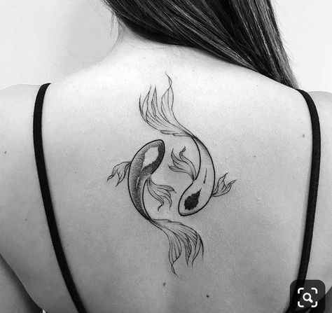 Ying Yang Tattoo Avatar, Yin Yang Avatar, Yin Yang Back Tattoo, Pisces Tattoo Designs, Avatar Tattoo, Ying Yang Tattoo, Tattoo Design For Hand, Yin Yang Tattoos, Pisces Tattoos