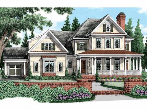 Huge rooms Farmhouse Floor Plans, Brick Exterior House, Farmhouse House, Farmhouse Plan, House Plans Farmhouse, Modern Farmhouse Plans, Country House Plans, Best House Plans, Farmhouse Plans