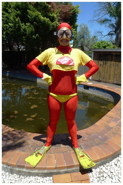 Scuba Steve #costume Scuba Steve Costume, Scuba Costume, Steve Costume, Hubie Halloween, Team Zissou, Scuba Steve, 80s Summer, Superhero Cosplay, School Dress