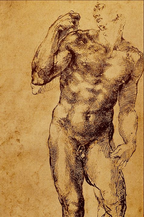 Sketch 2 Master Drawing, Human Figure Drawing, Figure Sketching, Anatomy Drawing, Figure Drawing Reference, Caravaggio, Anatomy Art, Old Master, Western Art