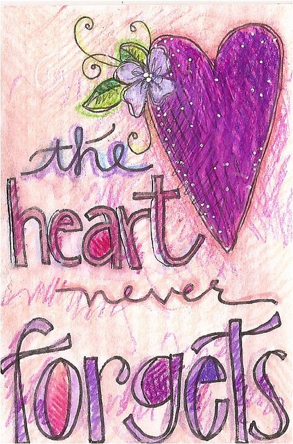 the hearts never forgets by lindsay ostrom, via Flickr Good Angel Bad Angel, Bad Angel, Heart Quote, Anna Lee, Dear Sister, All Heart, Christmas Rose, Purple Art, All Things Purple