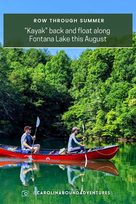 Experience summer in the Smokies on Fontana Lake 🛶 

📸: @carolinaboundadventures Fontana Lake, Tennessee Valley Authority, Tubing River, The Appalachian Trail, Nature Tour, Cades Cove, Whitewater Rafting, Lake Fishing, Summer Cool