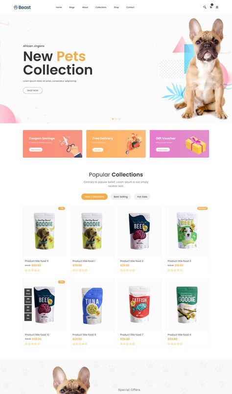 Pet Shop Animal Responsive Shopify Theme Pet Shop Website Design, Shop Website Design, Shop Website, Ui Design Website, Delivery Gifts, Shopify Theme, Shopping Websites, Theme Design, Pet Shop