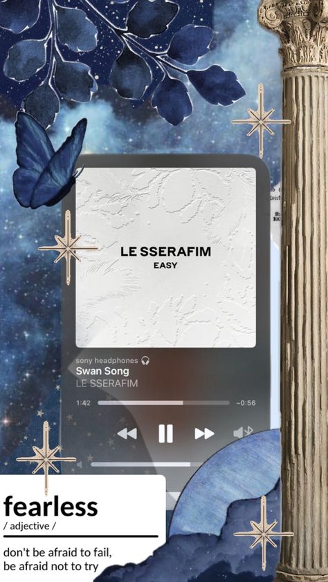 le sserafim ✨ #lesserafim #blue #wallpaper Sony Headphones, Swan Song, Blue Flames, Blue Wallpaper, Kpop Wallpaper, Pretty Wallpapers, Cute Wallpapers, Phone Wallpaper, Wallpapers