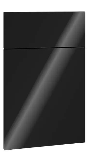 Slab Gloss Black Cabinets - European Frameless Urban Style Kitchen, Refrigerator Wall, Cabinet Trim, Free Kitchen Design, Kitchen Planner, Shop Cabinets, Wine Wall, Bath Cabinets, Types Of Cabinets