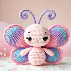 butterfly doll amigurumi crochet Free Amigurumi Butterfly Pattern, Amigurumi Butterfly Free Pattern, Crochet Butterfly Wings, Butterfly Amigurumi, Crochet Butterfly Free Pattern, Amigurumi Bee, Crochet Butterfly, Small Toys, Crochet Patterns Free Blanket